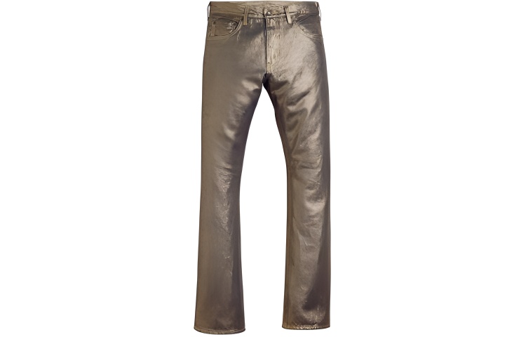 SS24 Коллекция Rainbow Повседневные Брюки Мужские Gold Levis