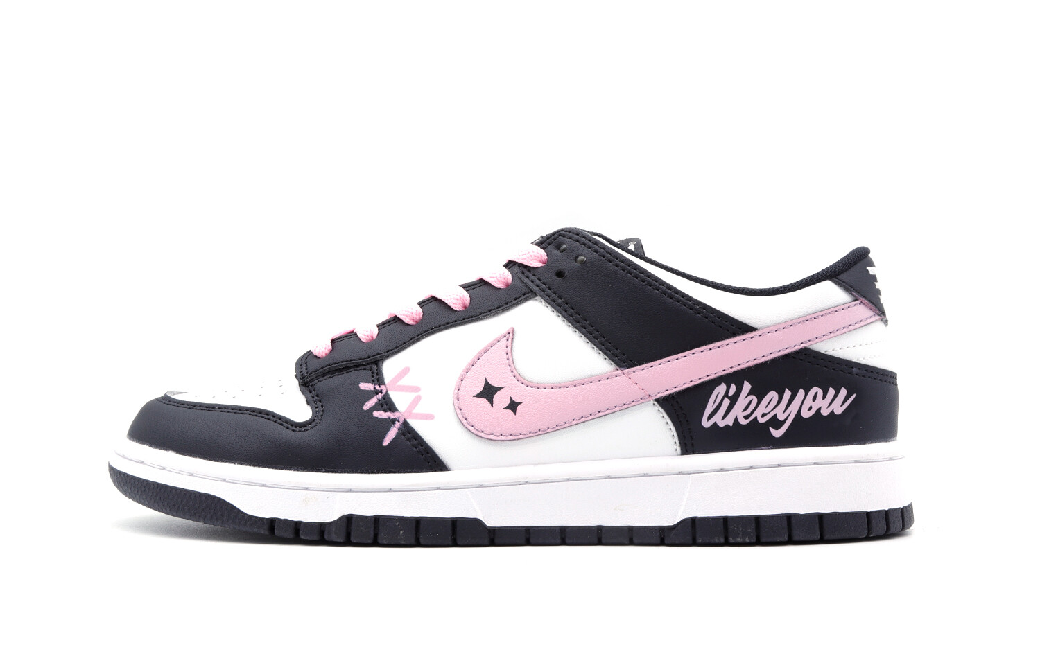 

Женские кроссовки для скейтбординга Nike Dunk, Black/Pink