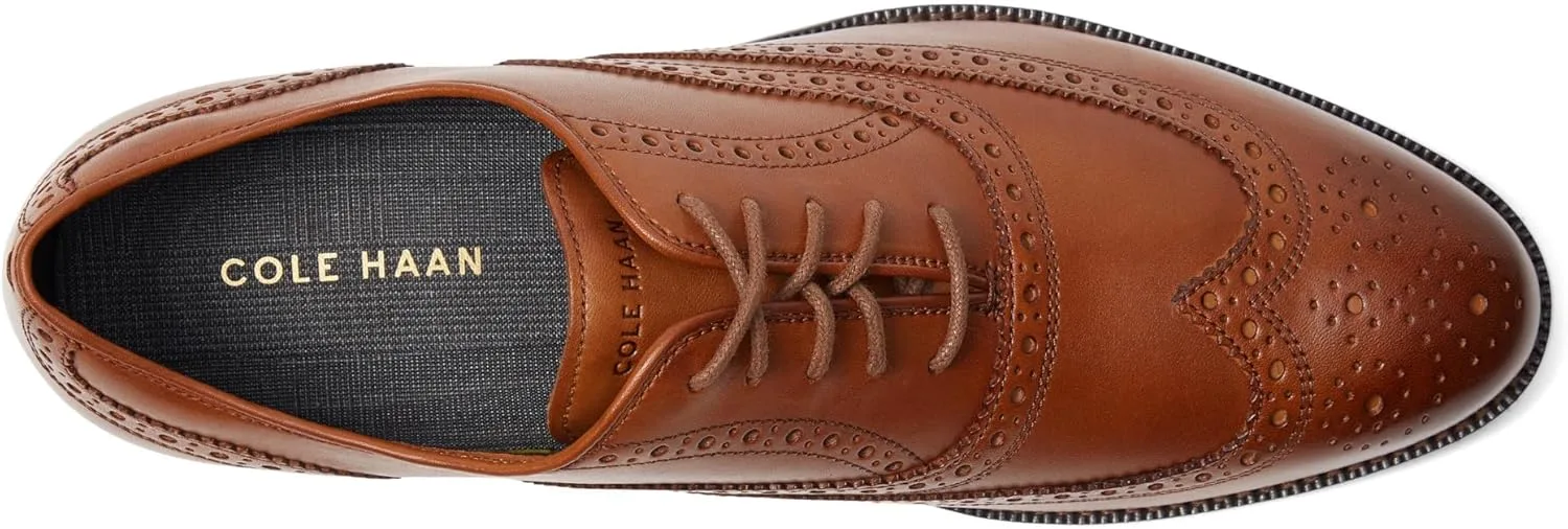 Мужские оксфорды Cole Haan Broadway Wing Tip, шоколадный — фото 2
