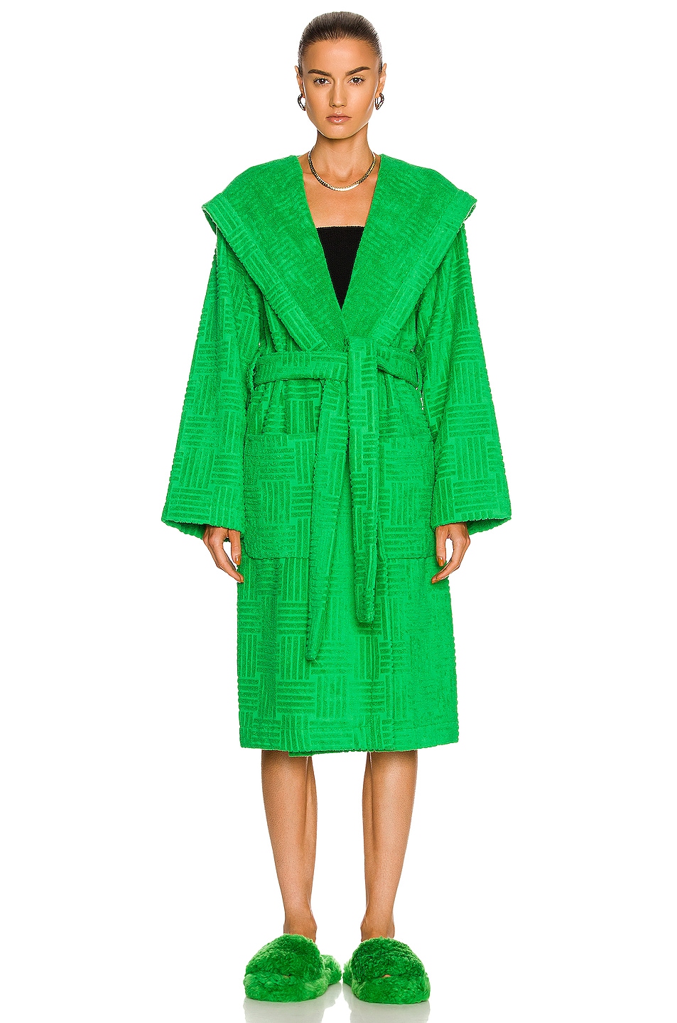 

Халат Bottega Veneta, цвет Grass