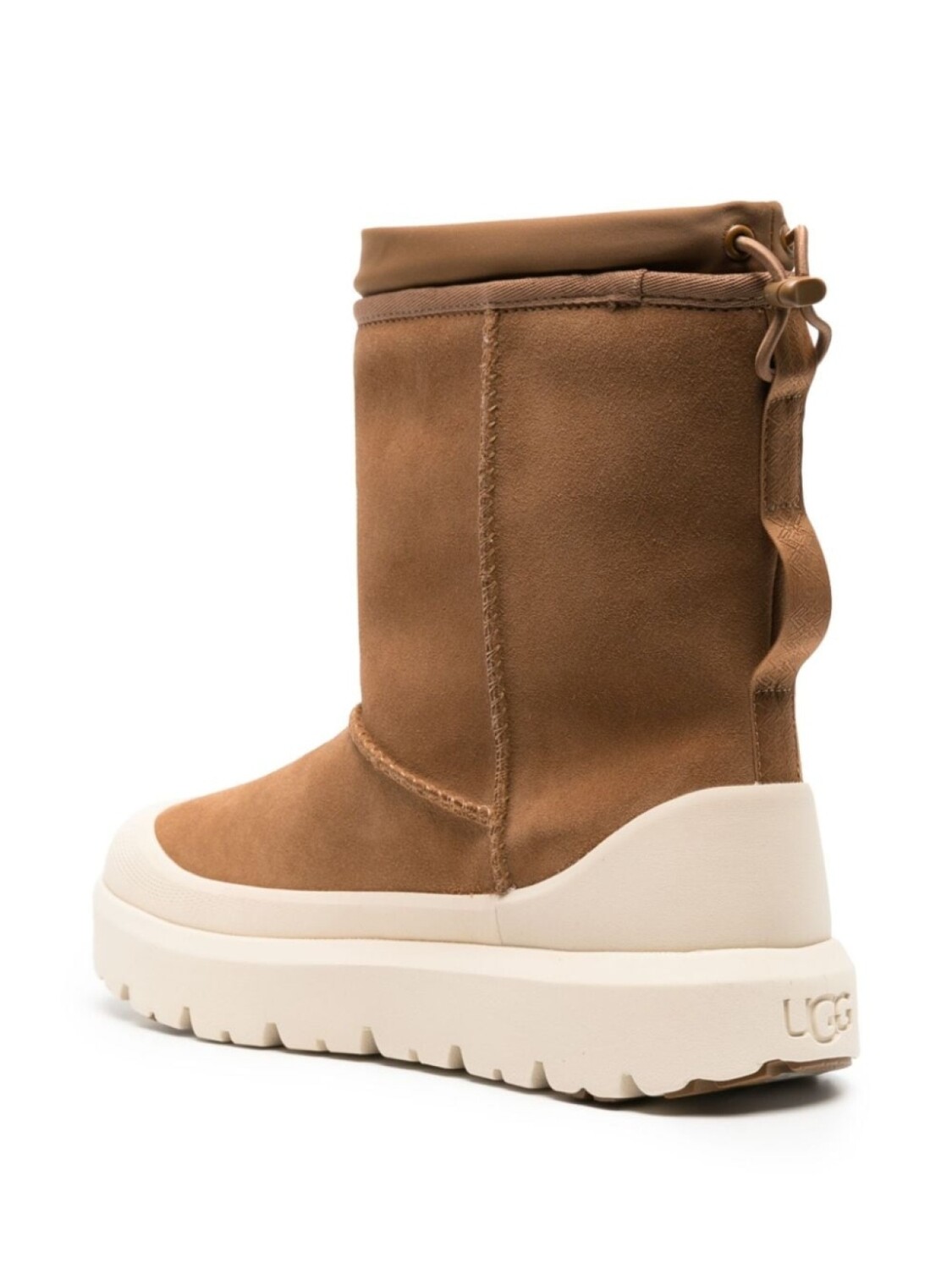 Мужские сапоги UGG Classic Weather Hybrid замшевые короткие, коричневый — фото 3