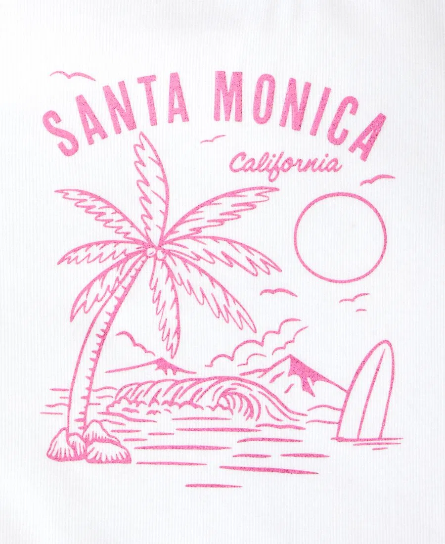 Детская майка Santa Monica, размеры XS-XL Epic Threads, белый — фото 3