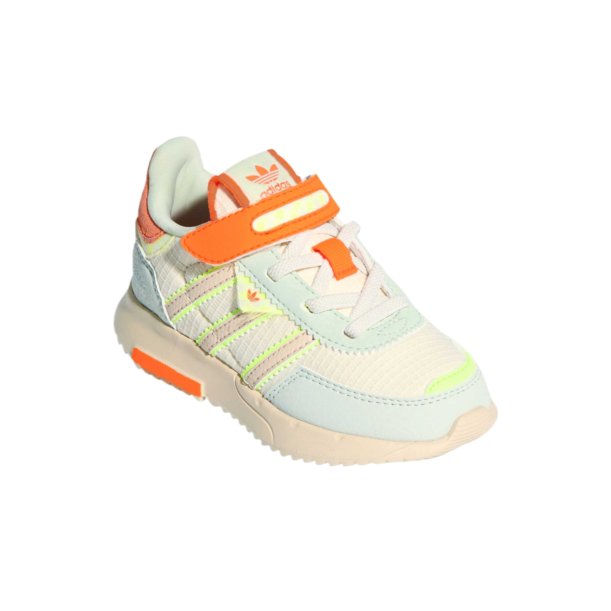 

Retropy F2 Fabric Low top детские кроссовки Adidas Originals, айвори/linen crystal коричневый/linen зеленый