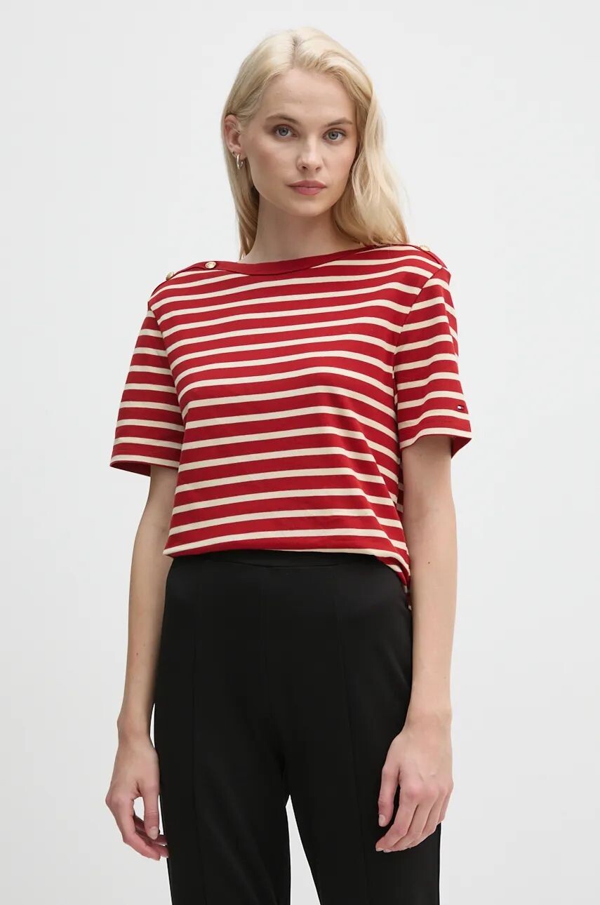 

Хлопковая футболка Tommy Hilfiger, красный