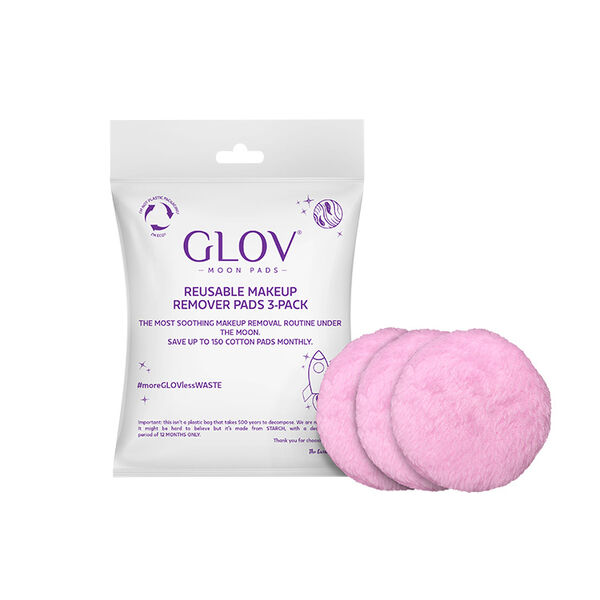 

Многоразовые диски для снятия макияжа, 3 шт./1 упаковка. Glov Moon pads