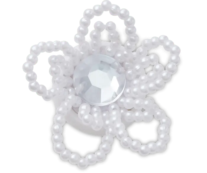 

Джиббитсы Beaded Pearl Flower Crocs