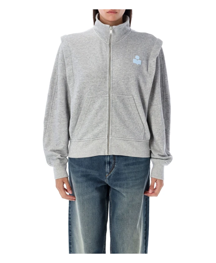 

Серая голубая вязаная толстовка AW25 Marant Ãtoile, серый