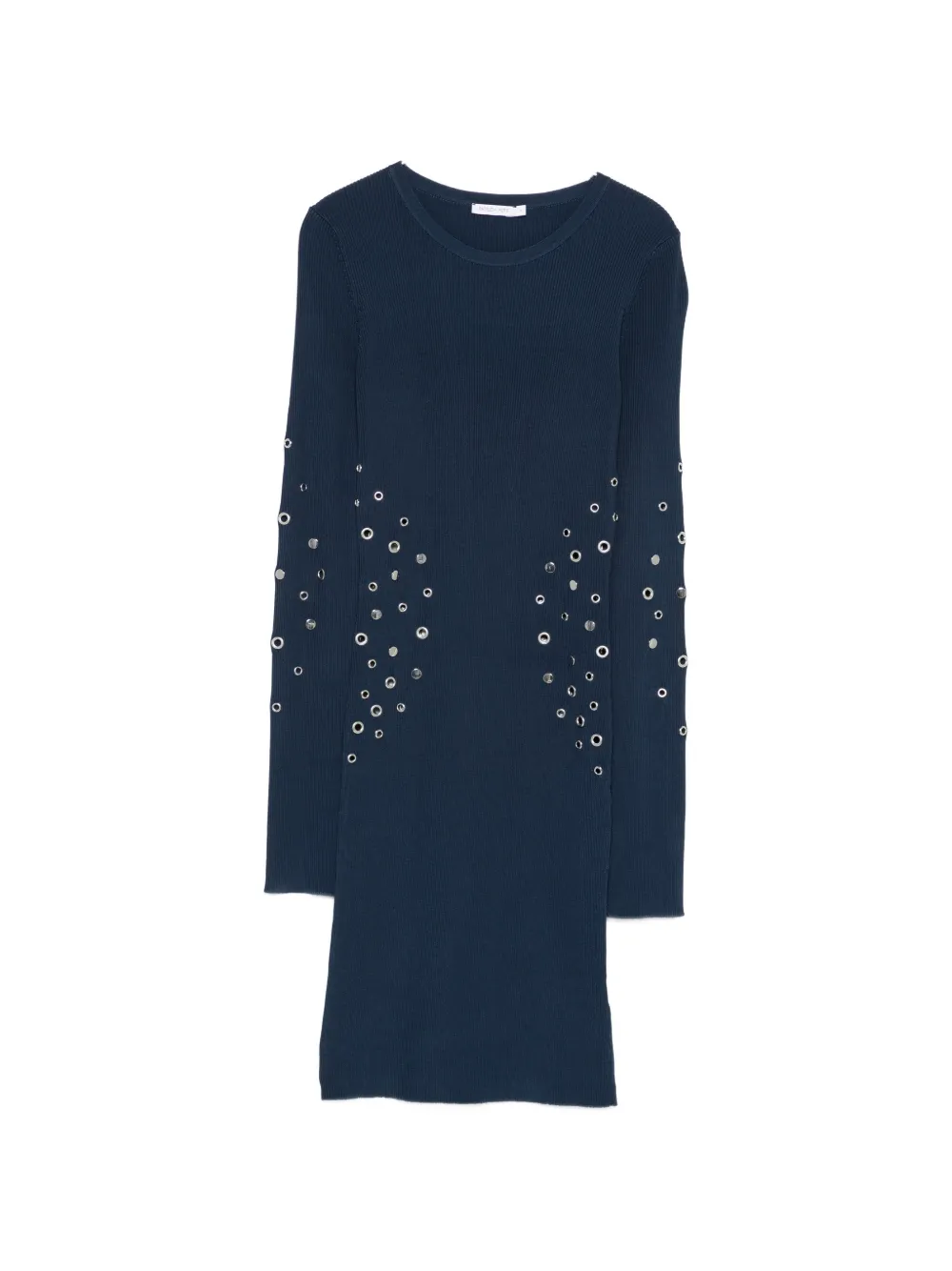 

Вязаное мини-платье с люверсами Patrizia Pepe, синий