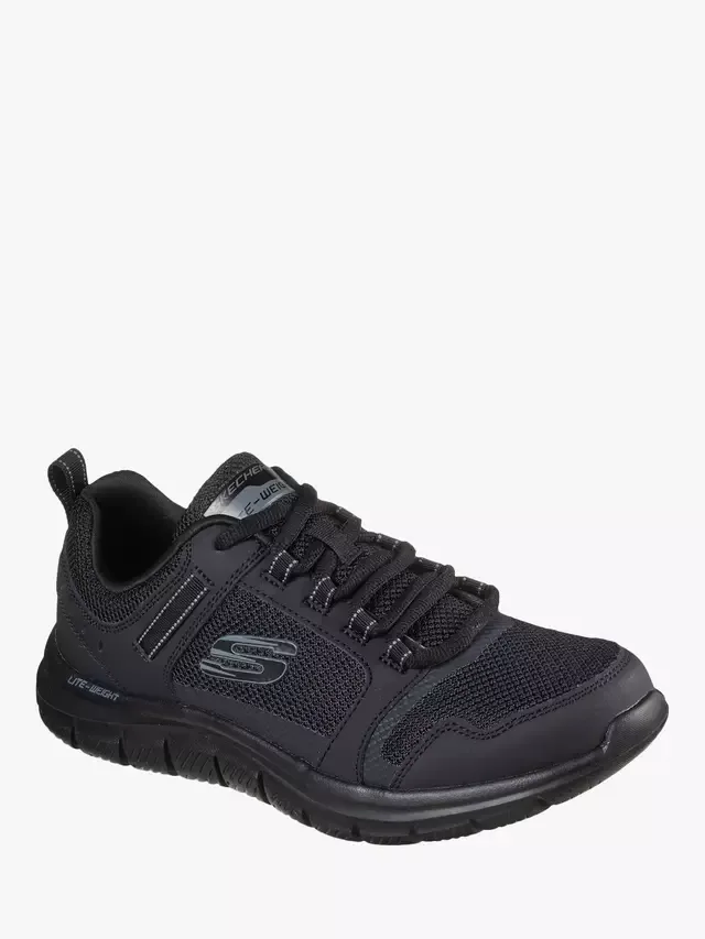 Кроссовки Track Knockhill на шнуровке Skechers, Black — фото 2
