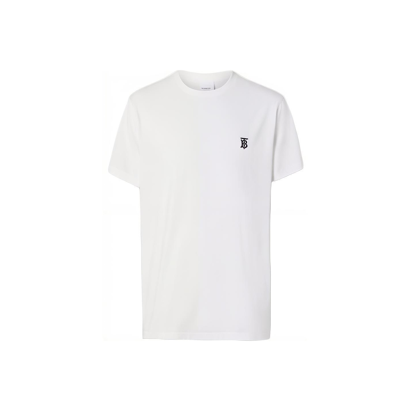 

Футболка с вышитым монограммным мотивом Burberry, белый