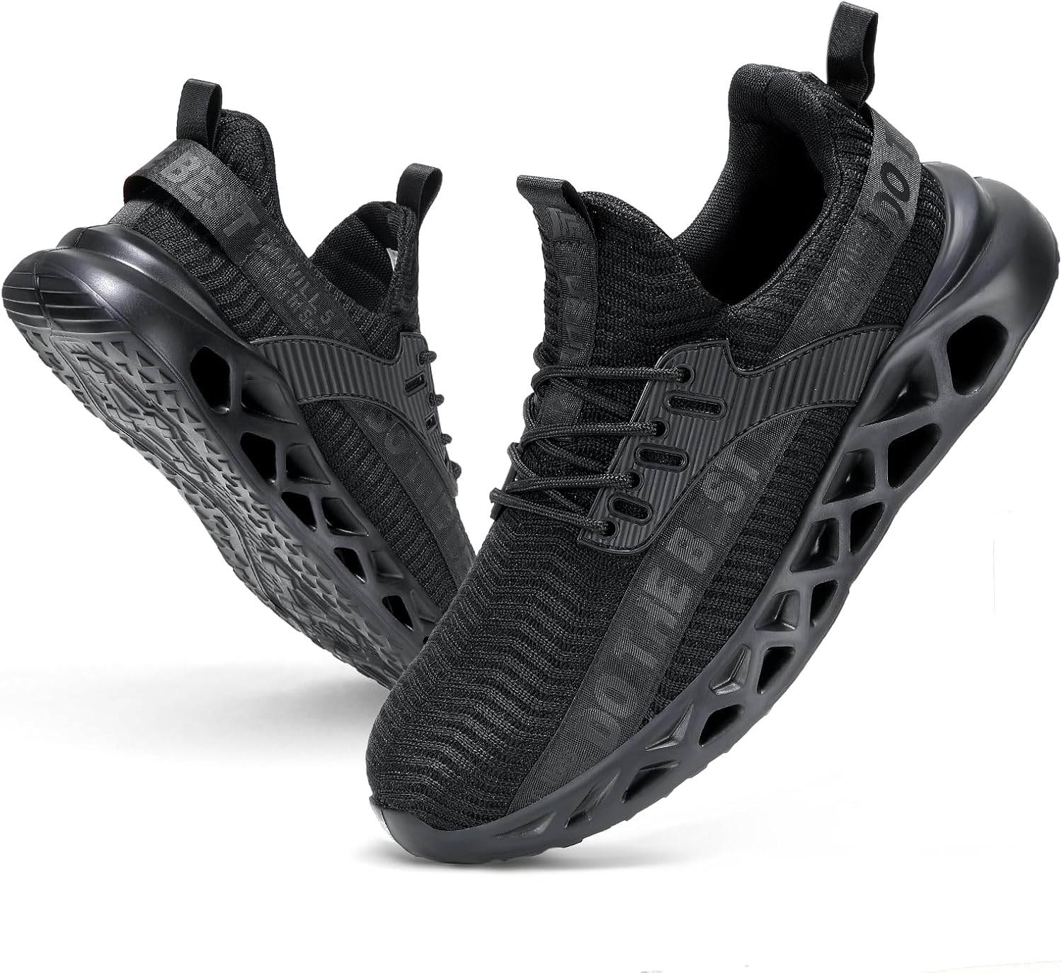 

Кроссовки с металлическим носком Furuian для мужчин и женщин, легкие безопасные обувь, удобные, противопрокольные, без шнурков, неразрушимые ботинки, черный