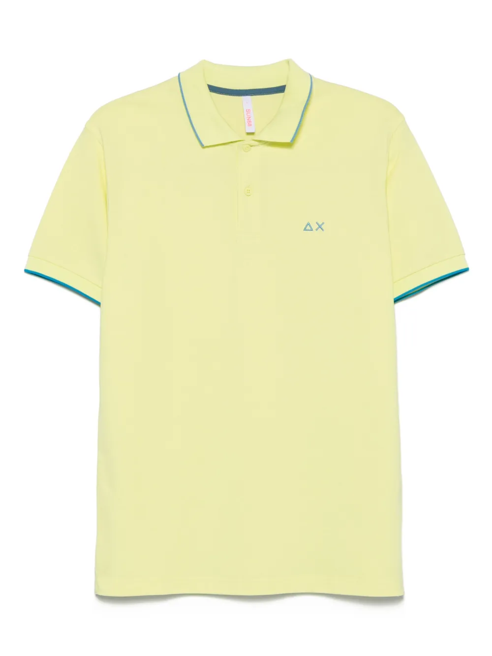 

Рубашка поло с контрастной отделкой Sun 68, желтый