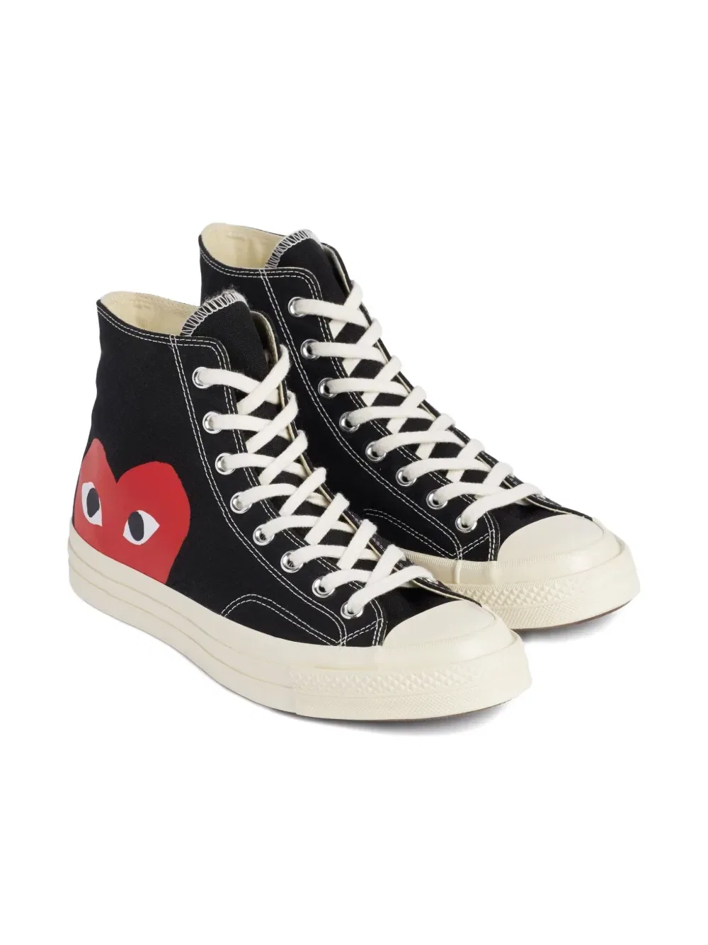 Высокие кроссовки Chuck 70 с логотипом в виде сердца Comme Des Garçons Play X Converse, черный