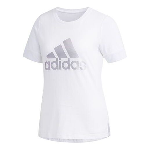 

Футболка спортивная стильные с коротким рукавом Adidas, белый
