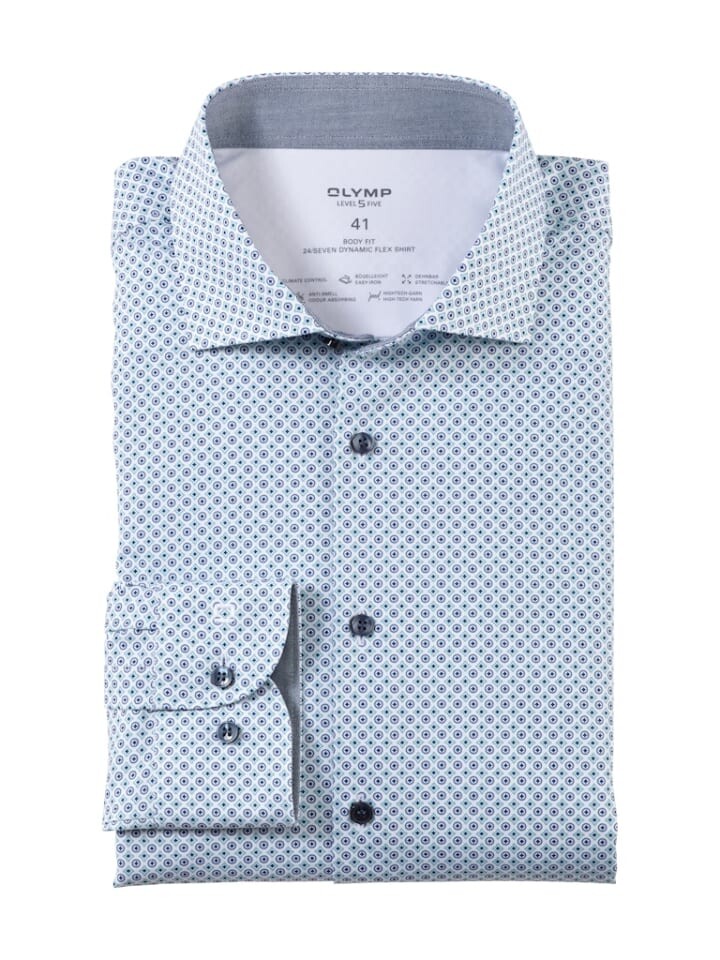 

Рубашка OLYMP body fit flex shirt, зеленый