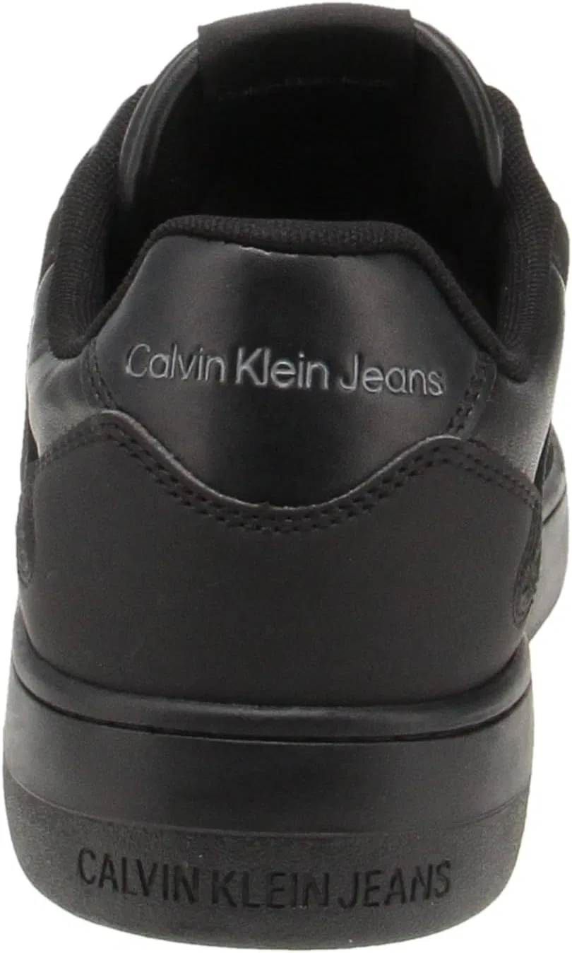 Мужские кроссовки Calvin Klein Basket Cupsole Low Lth ML Fad Trainers, черный — фото 4