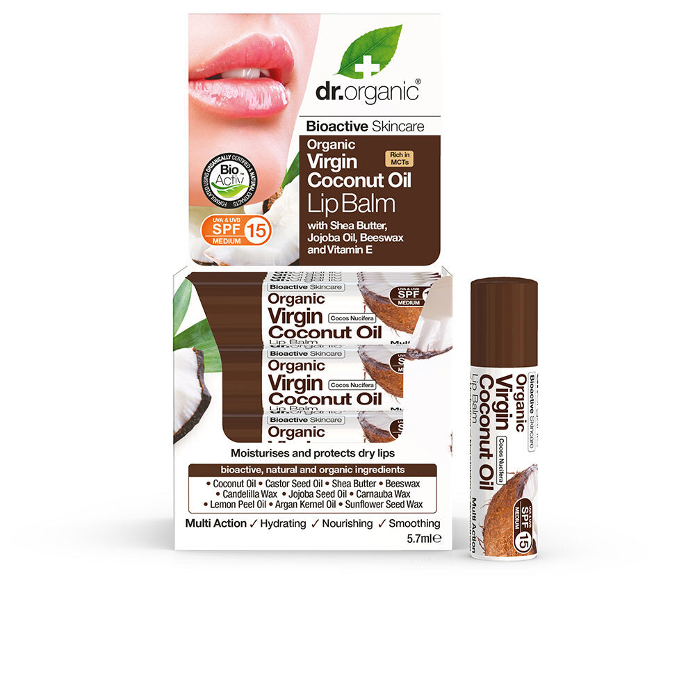 

Губная помада Oil bálsamo labial hidratante virgin coconut Dr. organic, 5,7 мл