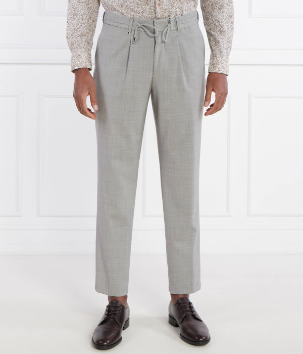 

Шерстяные брюки c-perin-rds-233 Slim fit Boss, серый