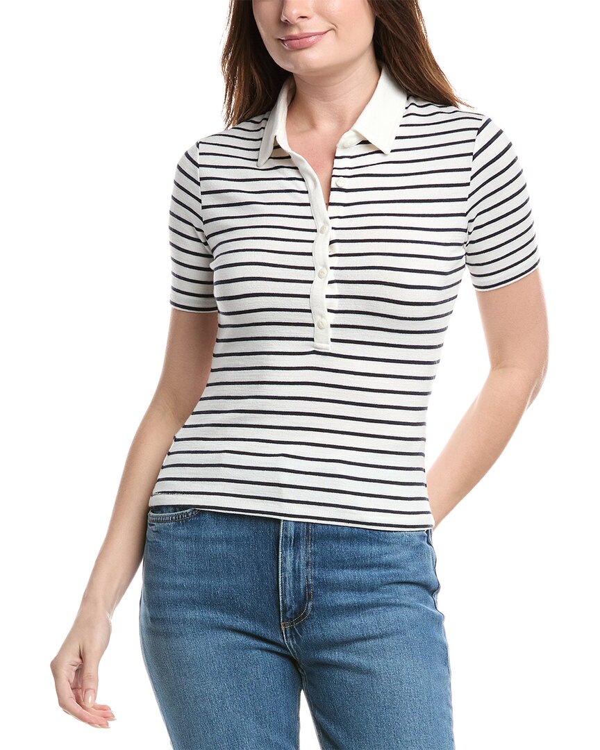 

Rag & bone Вязаная поло с пуговицами, белый