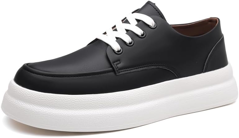 

Мужские дышащие прогулочные кроссовки на шнуровке, легкие кеды, противоскользящие, удобные, повседневные спортивные туфли с толстой подошвой Sfxlucart, черный