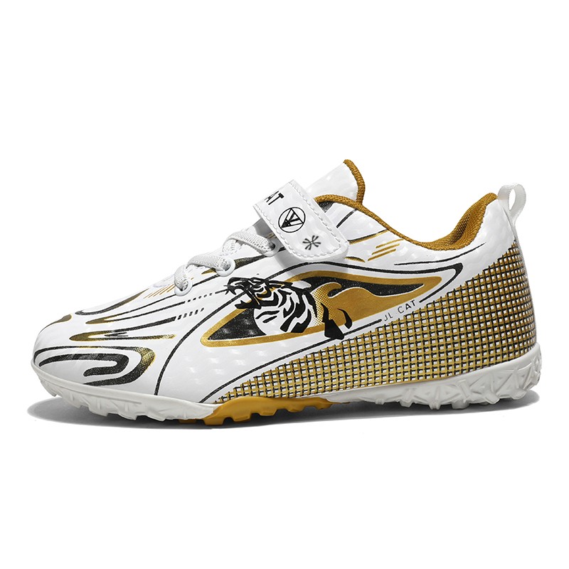 

Дышащие низкие футбольные бутсы для детей YUZHAOLIN, белый/золотой