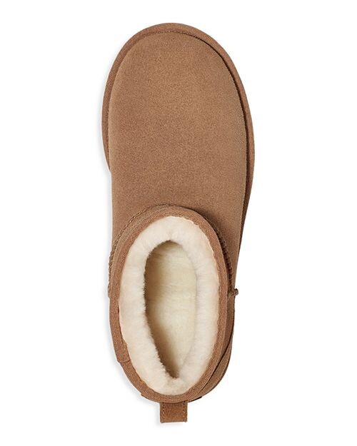 Женские классические ультрамини-сапоги на платформе UGG, цвет Brown — фото 4