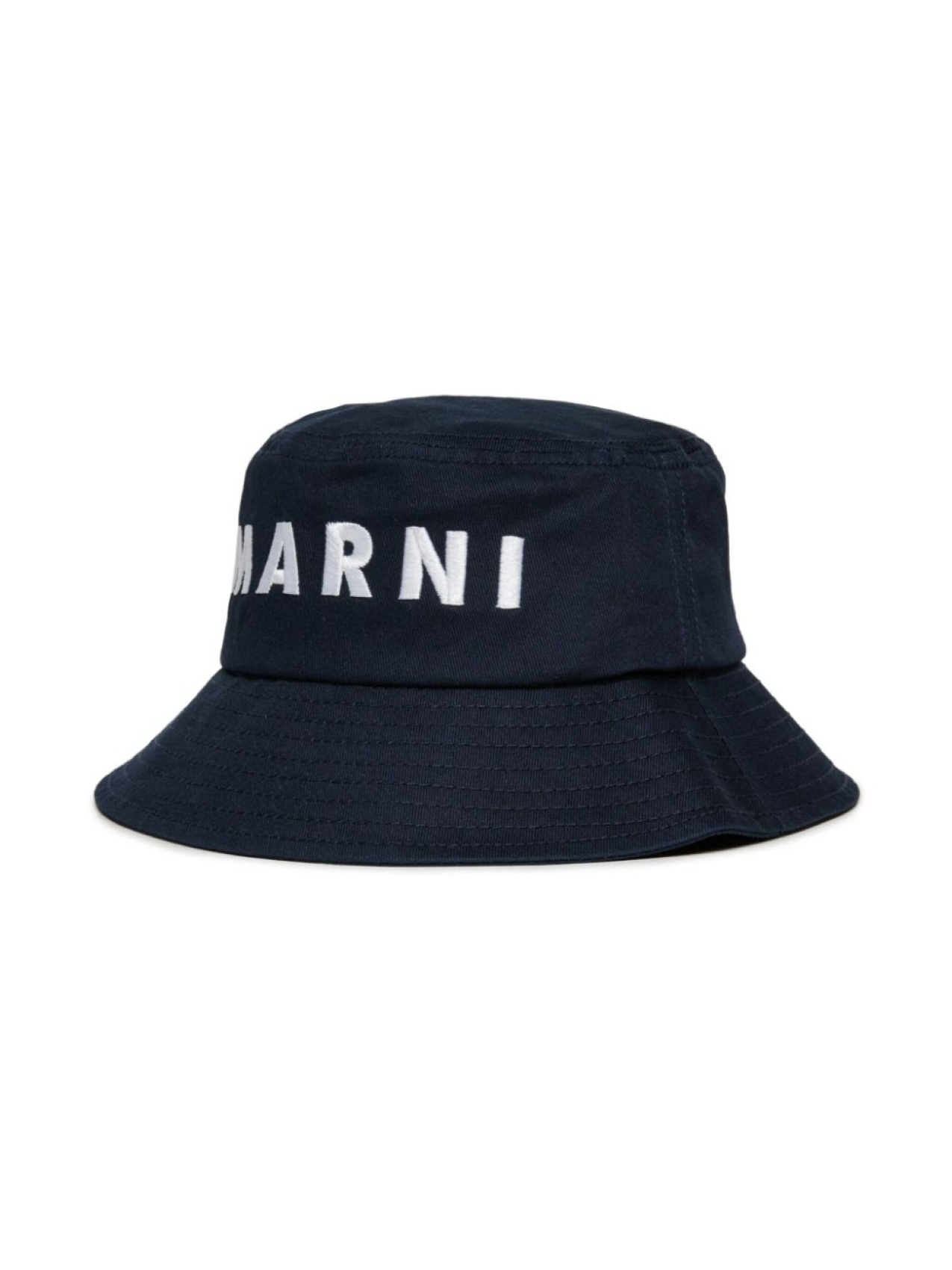 

Marni Kids панама с вышитым логотипом, синий