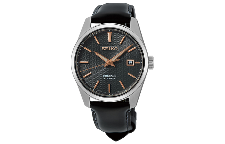 

SEIKO Часы Mechanical Movement Genuine Leather Strap Watch Unisex Black Dial SPB231J1