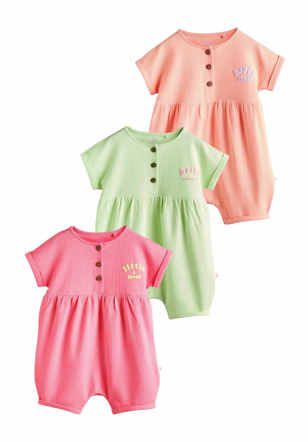 

Комбинезон REGULAR FIT ROMPERS 3 PACK Next, коралловый