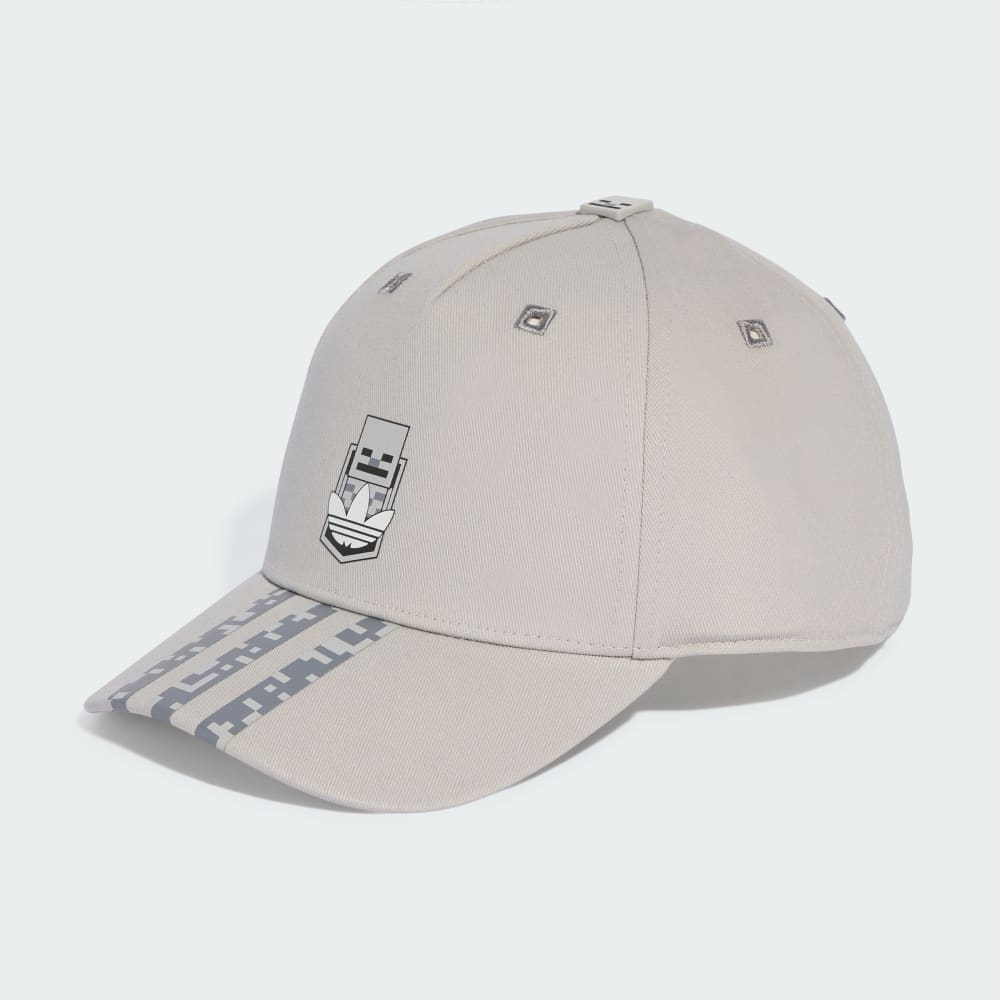 

Кепка Adidas Originals x Minecraft Cap Kids, цвет Grey Two/Grey Three