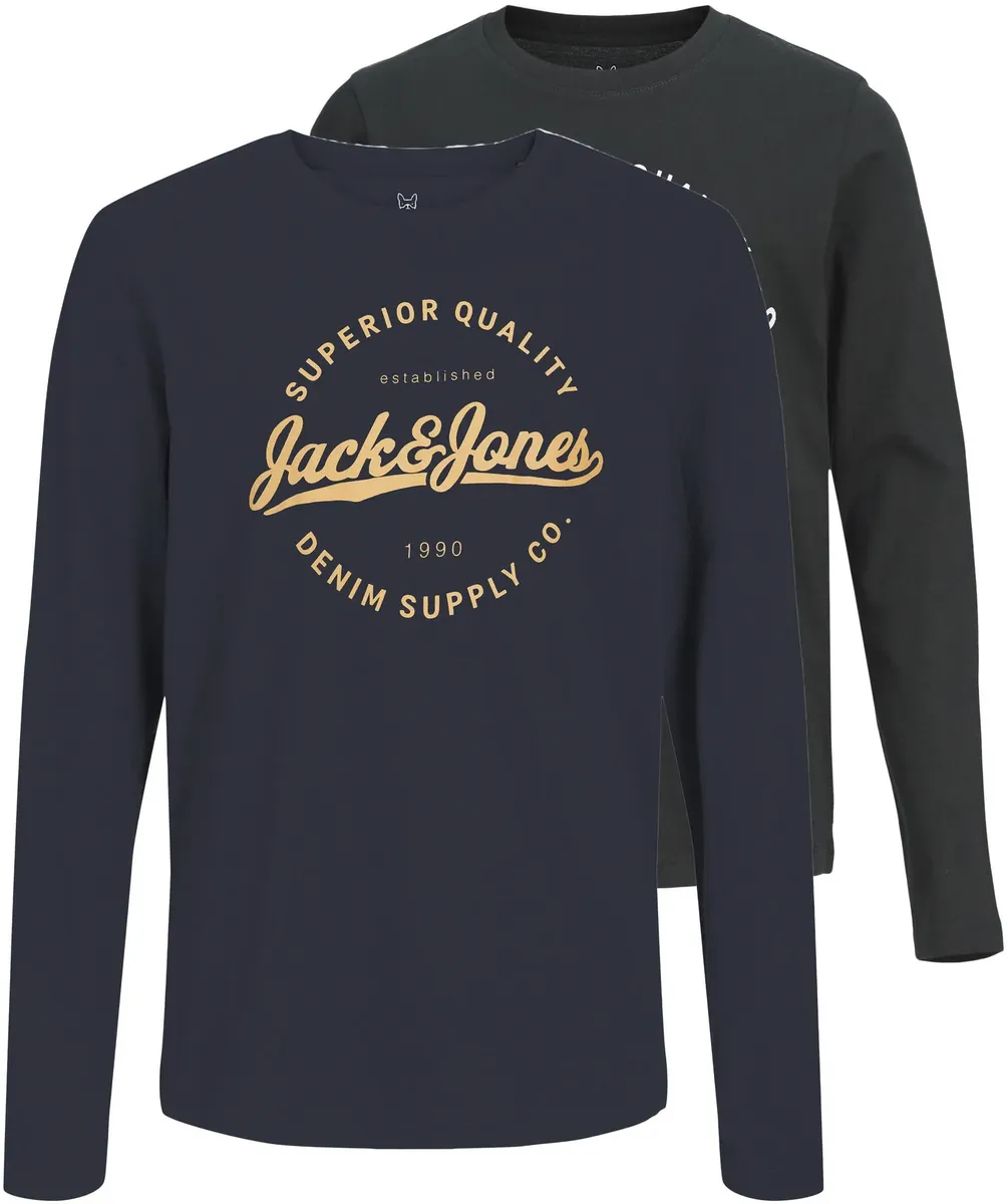 

Рубашка с длинными рукавами для подростков Jack & Jones "JJSTANI TEE LS CREW NECK 2PK MP JNR" Jack & Jones Junior, синий