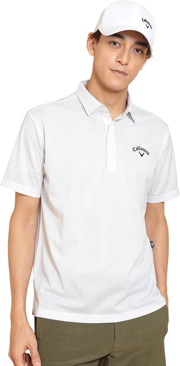 

Мужская поло-рубашка Callaway C25134118 с коротким рукавом (влагоотводящая, быстросохнущая, текстурированная сетка) / для гольфа, серый