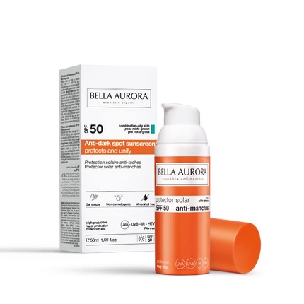 

Солнцезащитный гель против пятен SPF50 50 мл Bella Aurora