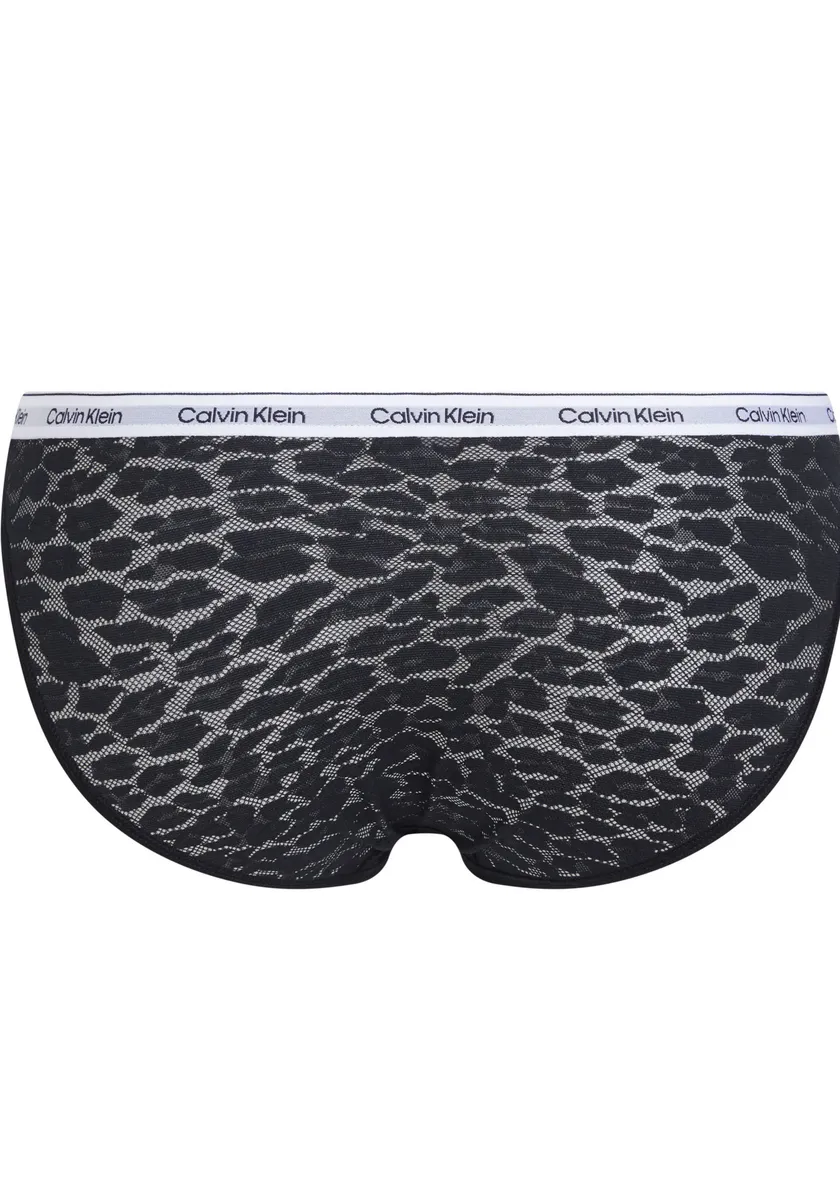 Трусики бикини Calvin Klein Underwear "BIKINI" с надписью CK, черный — фото 2