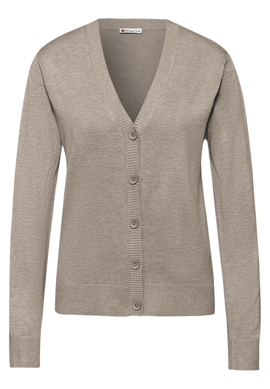 

Вязаный кардиган STREET ONE, темно-бежевый