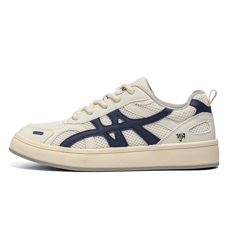 

NANJIREN Износостойкие легкие дышащие низкие скейтерские кроссовки для мужчин с эффектом увеличения роста - бежевые, цвет Beige