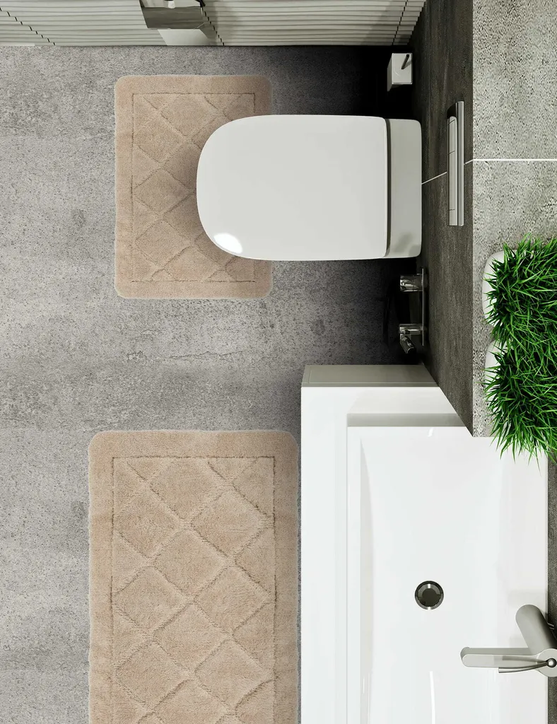 

Коврик для ванной E-floor, бежевый
