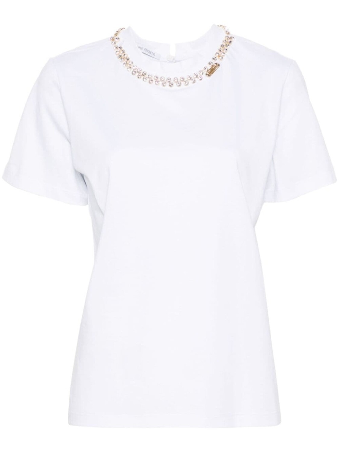 

Футболка с кристаллами Alberta Ferretti, белый