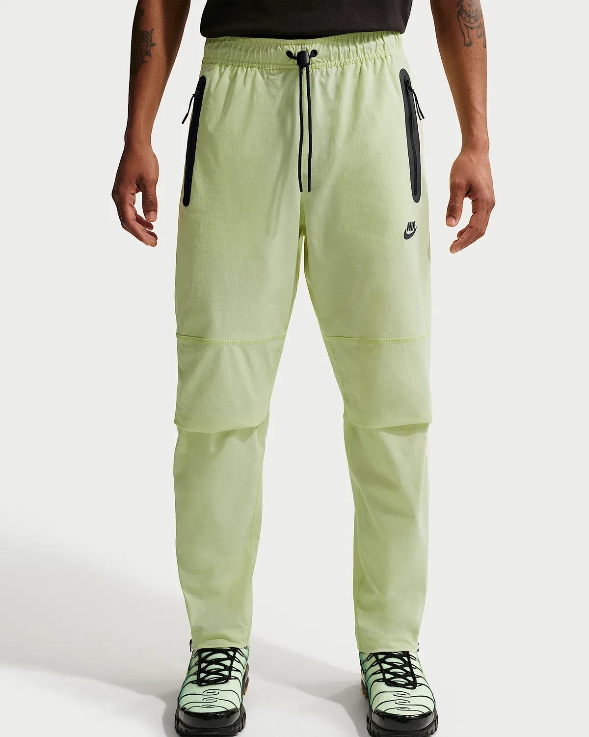 Мужские тканые штаны Nike Tech, Light Liquid Lime/Black — фото 2