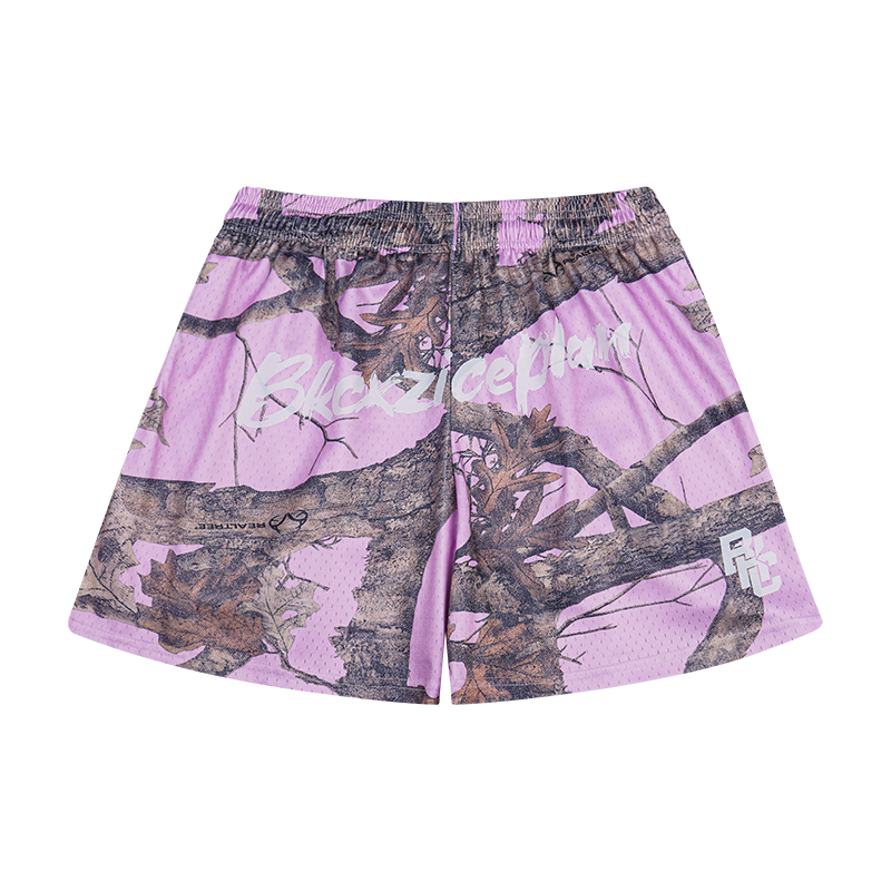 

Винтажные шорты-кварталы с растительным и цветочным принтом в стиле luxury streetwear для баскетбола, тренировок и повседневной носки унисекс BKCXZICE, розовый