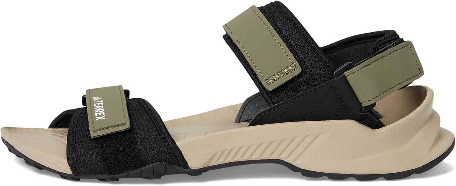 Сандалии для походов adidas Terrex Hydroterra унисекс для взрослых, черный/бежевый/оливковый — фото 4