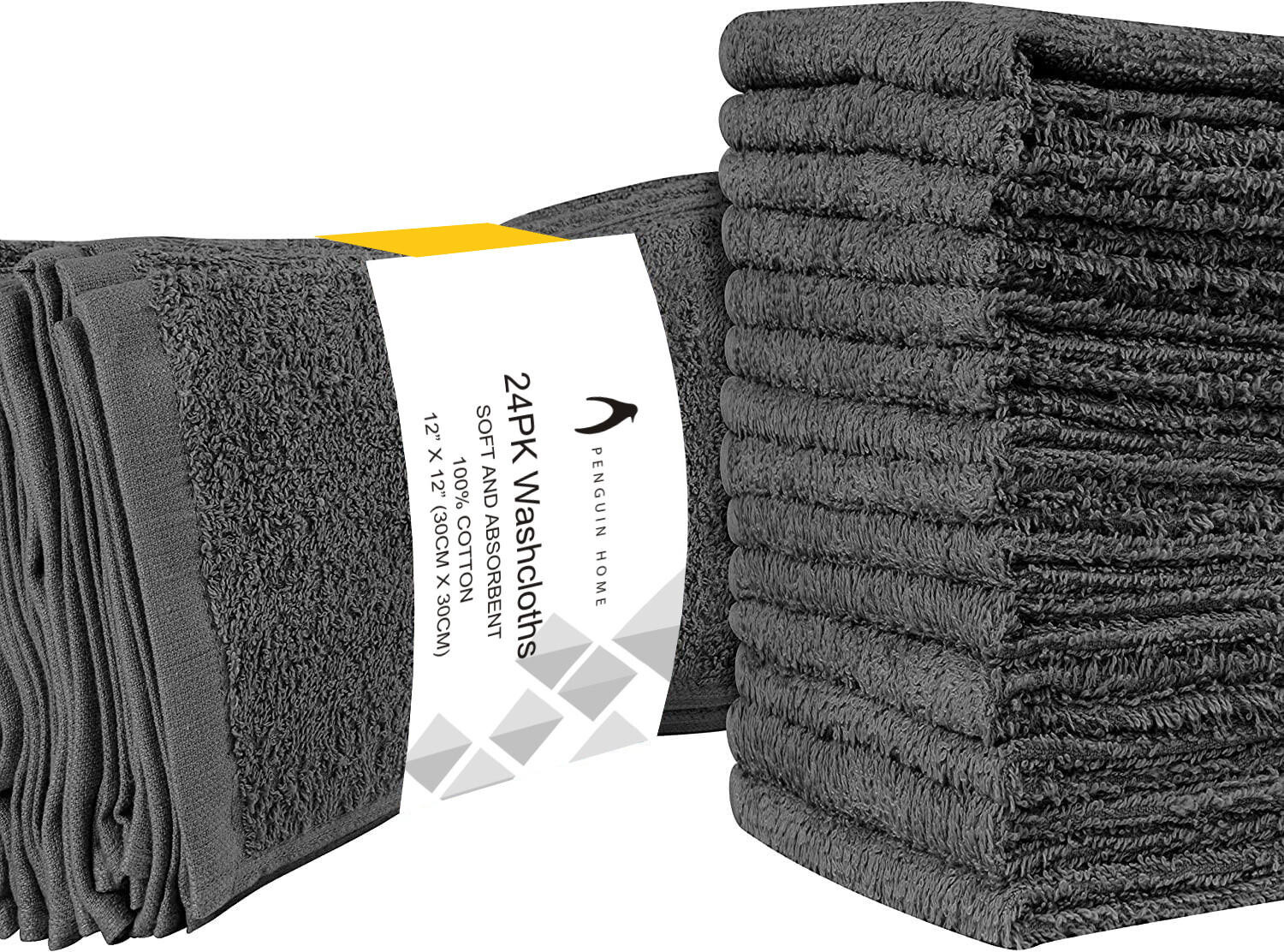 

Тряпки для стирки luxury 400 gsm Penguin Home, серый