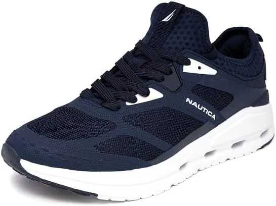 Мужские кроссовки Nautica для бега, спортивные, модные, с шнуровкой, мягкие для тренировок, тенниса - с амортизацией, дышащие, легкие и удобные, белый