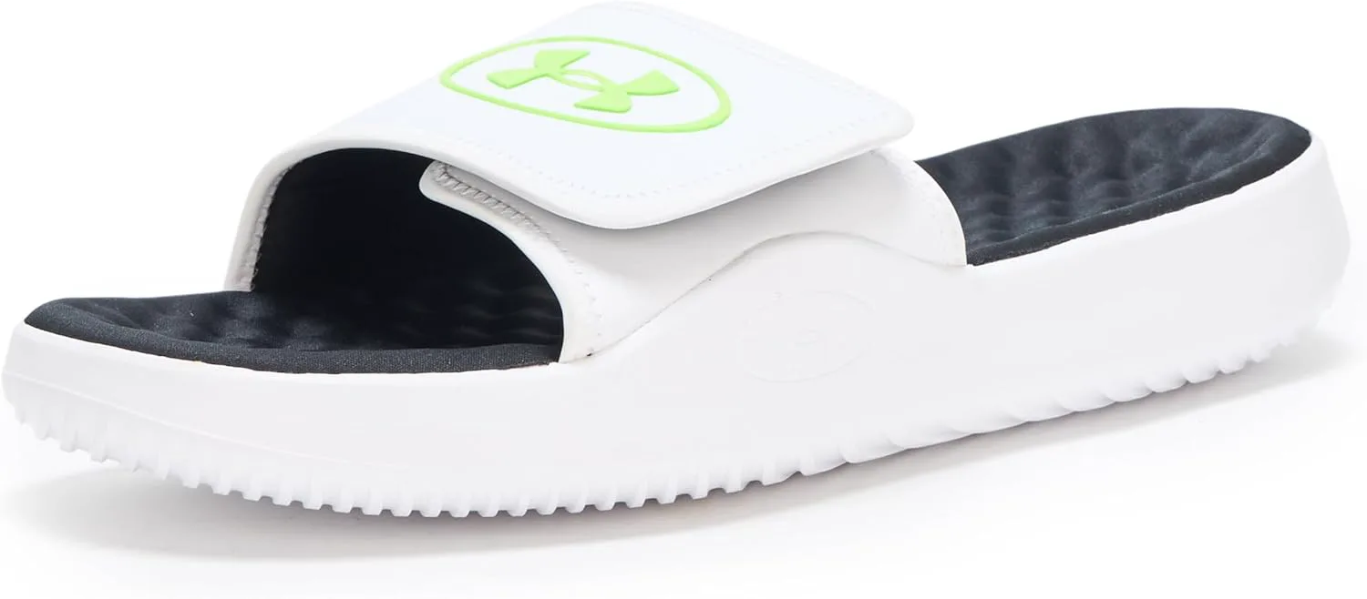 

Мужские сандалии Under Armour Ignite Pro 8 Slide, белый/зеленый