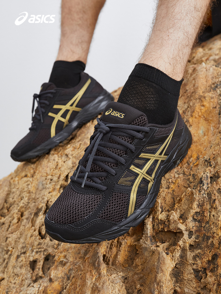 

Кроссовки мужские Asics Gel-Contend 4 Black Warrior с дышащей сеткой, черный, Серый, Кроссовки мужские Asics Gel-Contend 4 Black Warrior с дышащей сеткой, черный