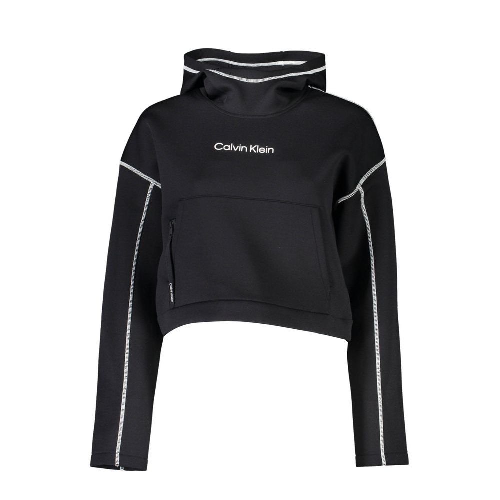 

Шикарная толстовка с капюшоном и контрастными деталями Calvin Klein, черный