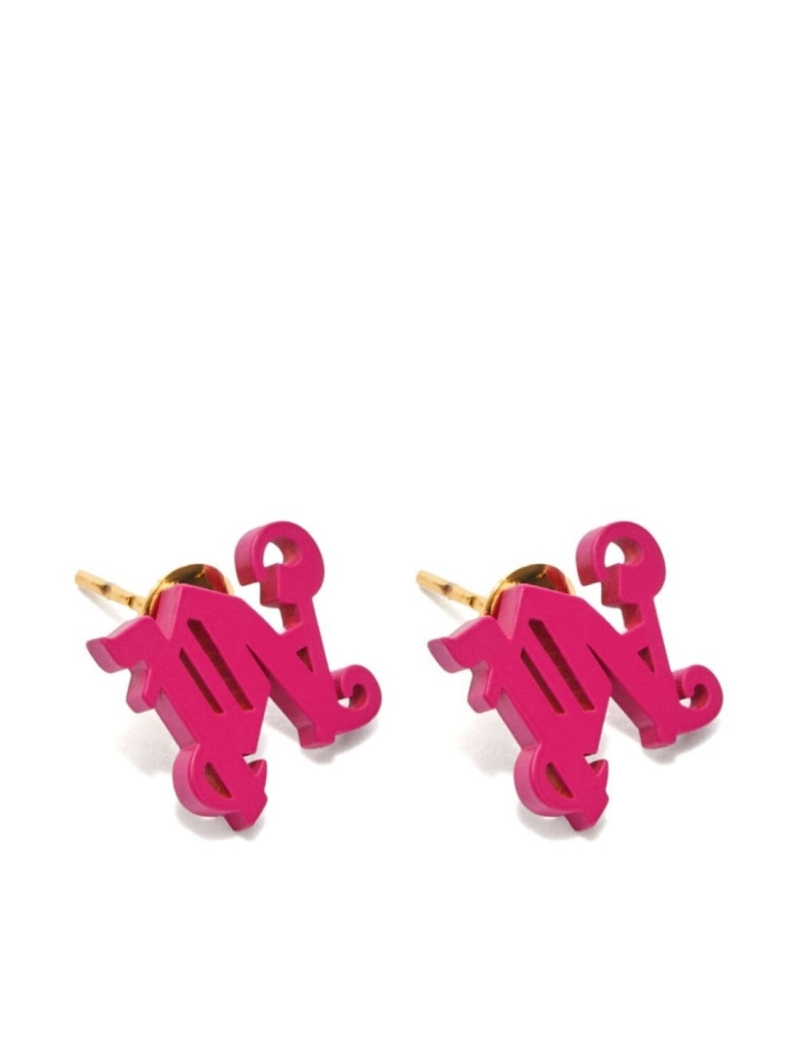 

Серьги с монограммой Palm Angels, розовый