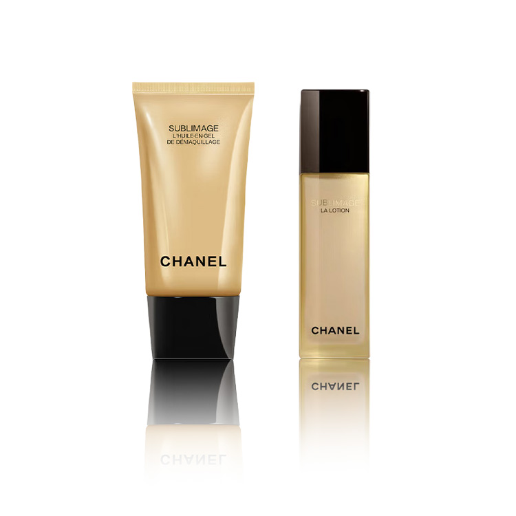 

CHANEL Набор для ухода за кожей Luxury Style Essence Gold Brick Box для осветления темных пятен, увлажнения и антиоксидантной защиты 150мл+125мл+50г