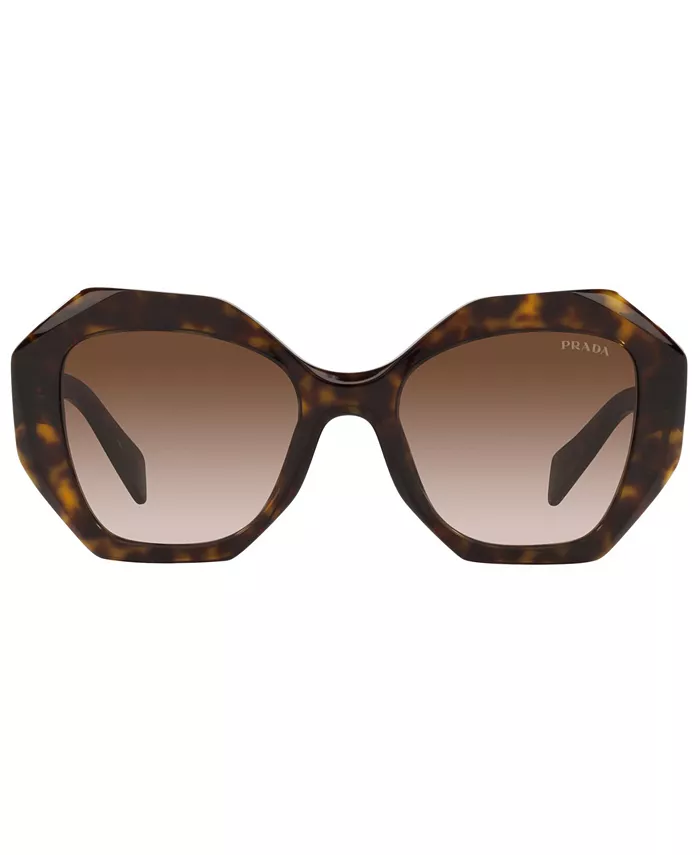Солнцезащитные очки женские Symbole Irregular, модель PR 16WS PRADA, коричневый — фото 2