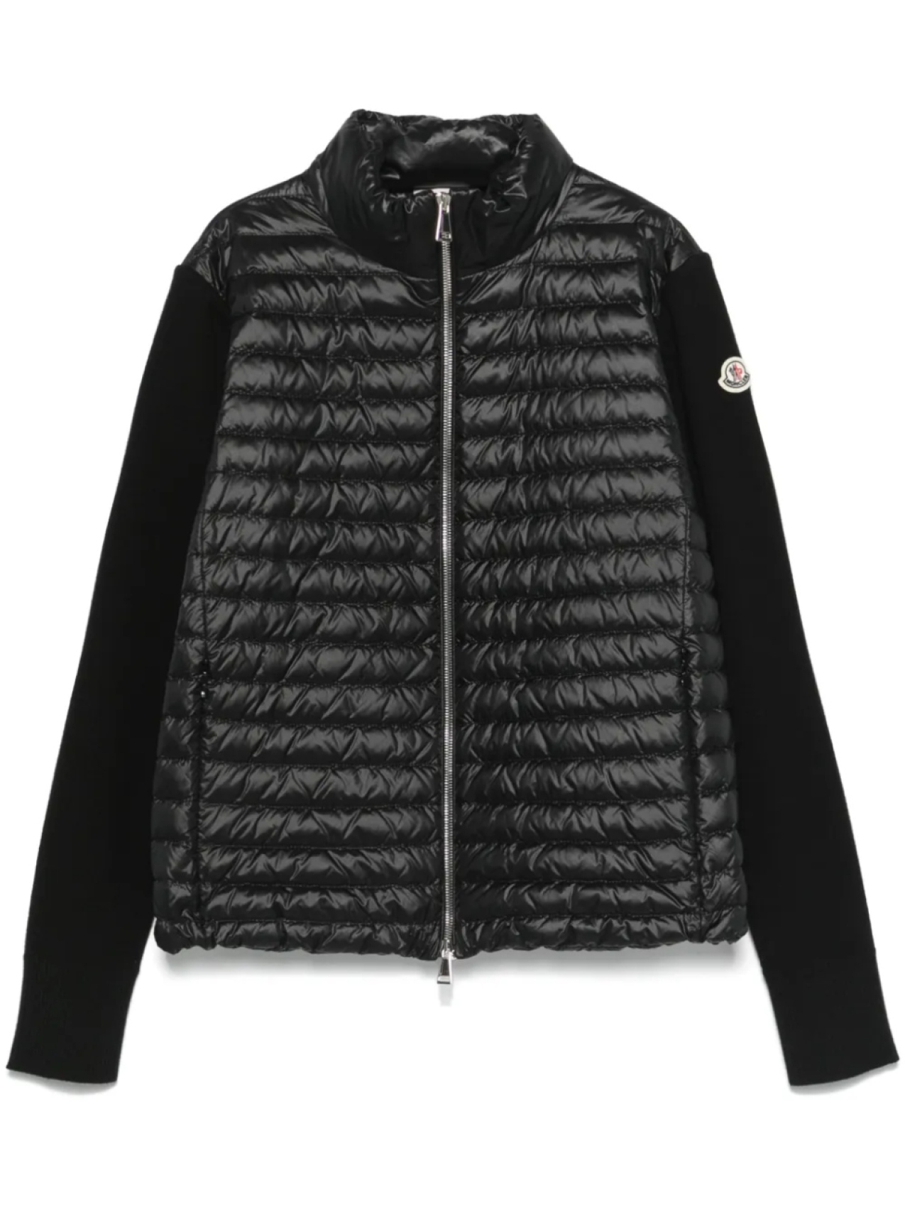 

Куртка-стеганая с трикотажными рукавами Moncler, черный